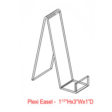 3" Plexi all purpose easels