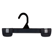 12" black clip-on hanger