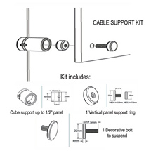 Cable system (KIT) cube support