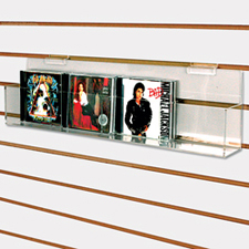 Acrylic CD/DVD displayer with 4 compartments