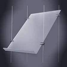 Clear frosted acrylic easel