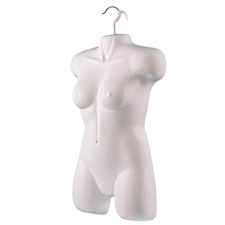 White De Luxe ladies torso form