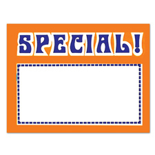 Special sing card fluorescent orange/blue