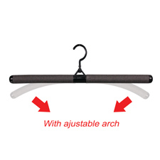 Bendable black hanger