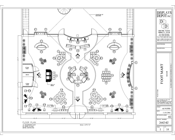 Floor plan (with fixture layout)