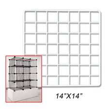 White (14" X 14") mini grids pane