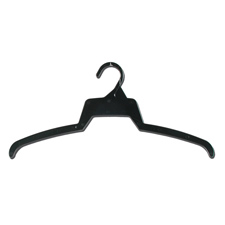 18" Black top plastic hanger