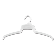 18" White top plastic hanger
