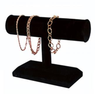 Black velvet "T" bar bracelet displayer
