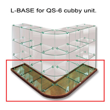 L-Shape base for QS-6 glass unit