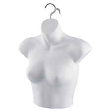 Ladies upper torso form in white