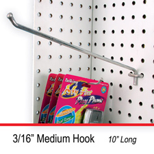 10" 3/16" Medium hook