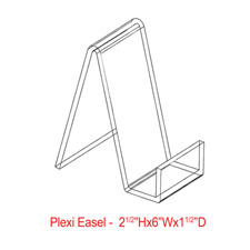 6" Plexi all purpose easels