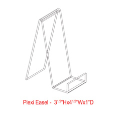 4 1/2" Plexi all purpose easels