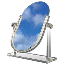 Double sided tilting mirror
