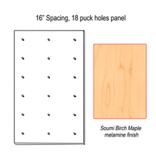 16" Spacing puck panel