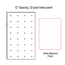 12" Spacing puck panel