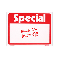 Reusable "Special" sign card (5" X 7")