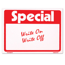 Reusable "Special" sign card (7" X 11")