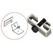 Fio. Slatwall accessorie lock for SlatStrip