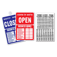 Two sided Open/Close hanging sign