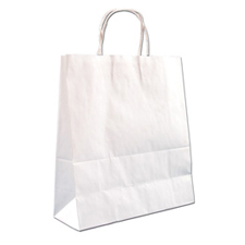 Traveler Kraft bag in white