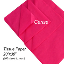 Cerise tissue paper