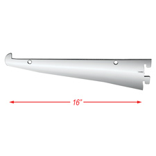 Tap-in 16" shelf bracket for 1/2" standard