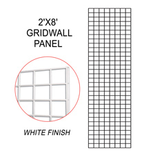 White gridwall panel (2 X 8)