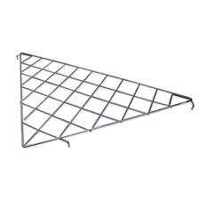Triangular wire shelf chrome finish