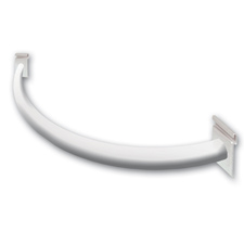 Quarter circle hangrail white finish
