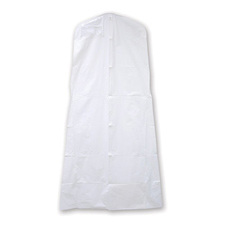 White 72" long bridal cover