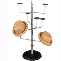 Spinning hat rack counter top model
